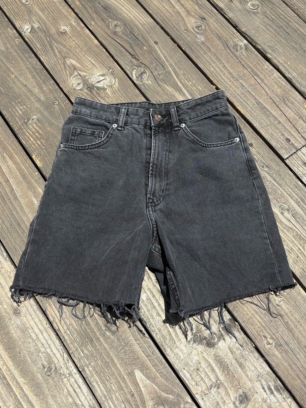 Divided Charcoal Denim Shorts